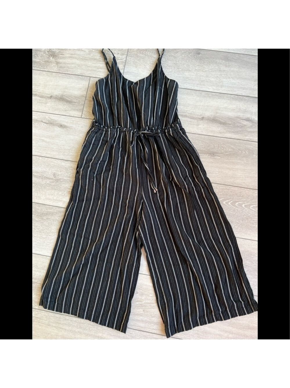 UNIVERSAL Thread Wide Leg Striped Jumpsuit Size XS